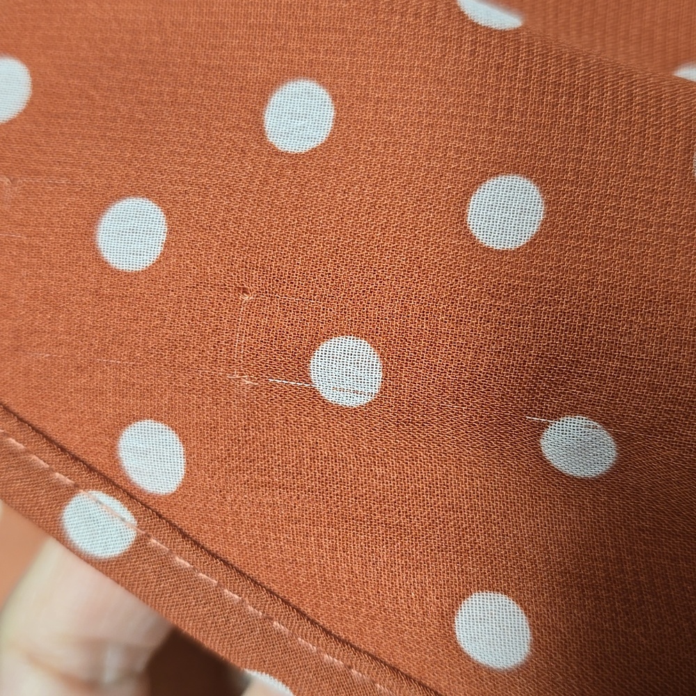 {Indigo Rose} Polka Dot Pleated Dress - Size MEDIUM - Picture 16 of 16